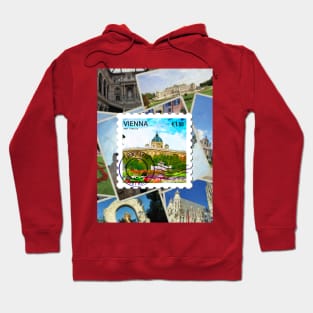 Vienna post stamp design souvenir Hoodie